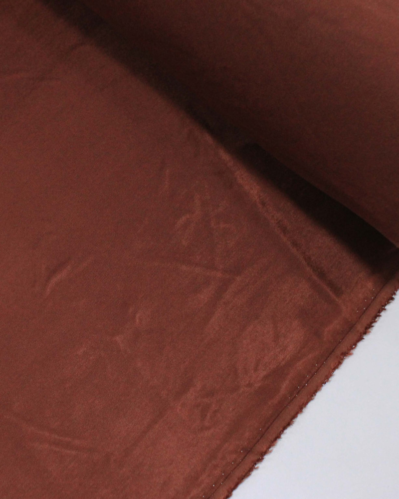Tecido Viscose Acetinada Chocolate