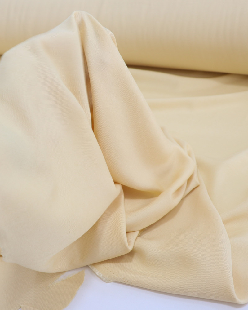 Tecido Viscose Sarjada Amarelo Requinte