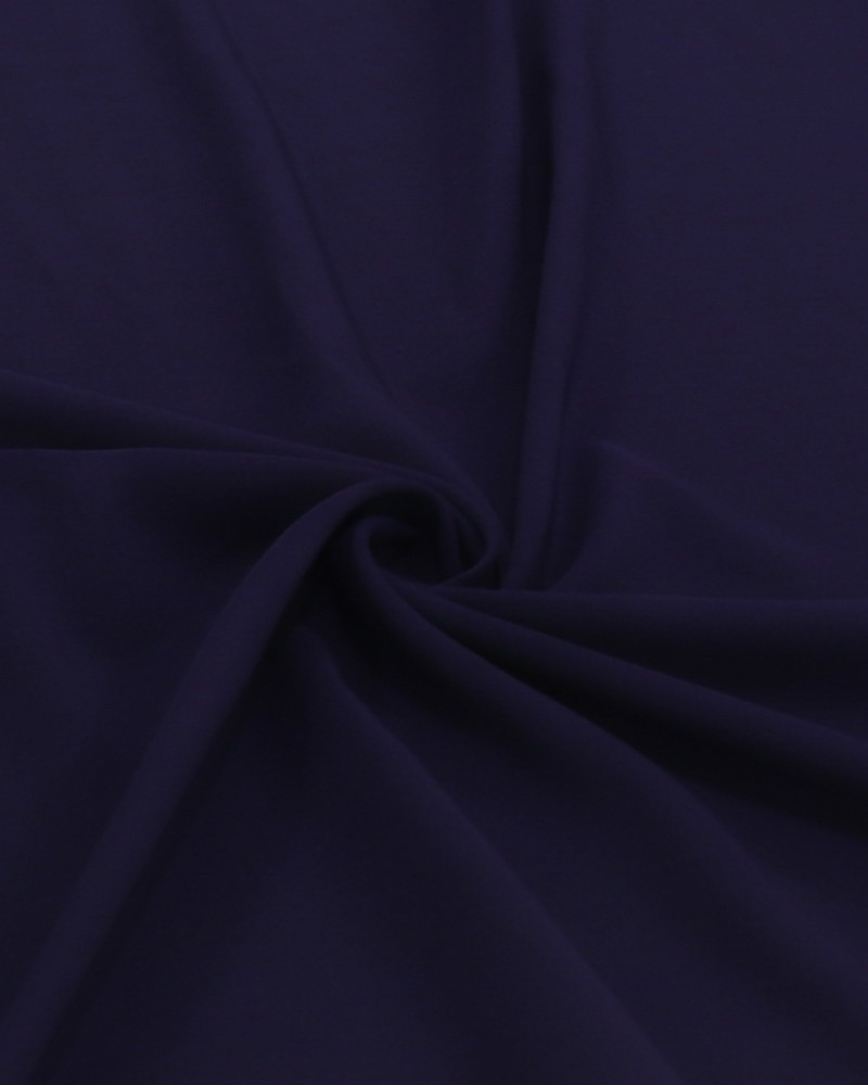Tecido Crepe Texturizado com Elastano Azul Marinho Noite
