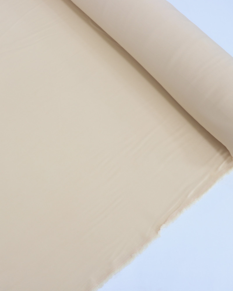 Tecido Crepe Texturizado com Elastano Bege Claro