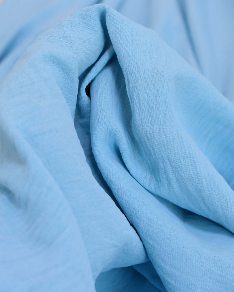 Tecido Crepe Duna Azul Bebê