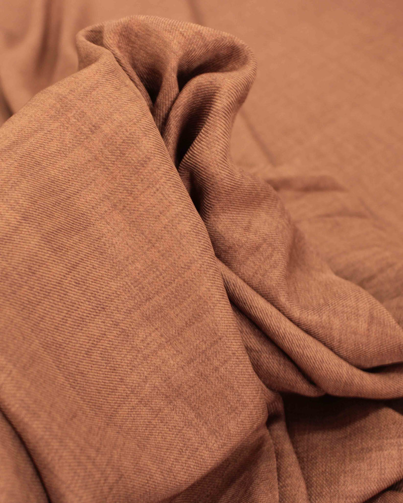 Tecido Crepe Duna Texturizado Castanho