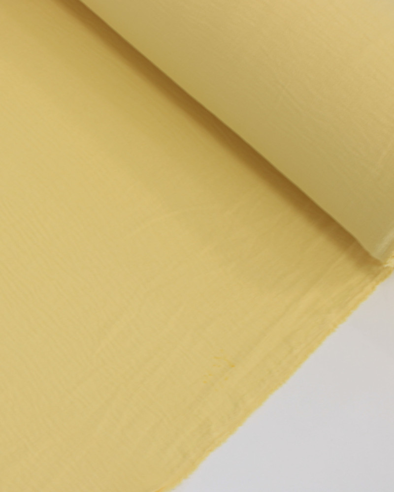 Tecido Crepe Duna Amarelo Amarelo Manteiga