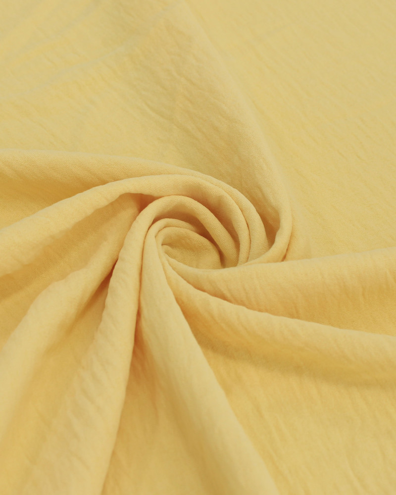 Tecido Crepe Duna Amarelo Amarelo Manteiga