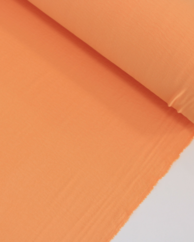 Tecido Crepe Duna Laranja Claro