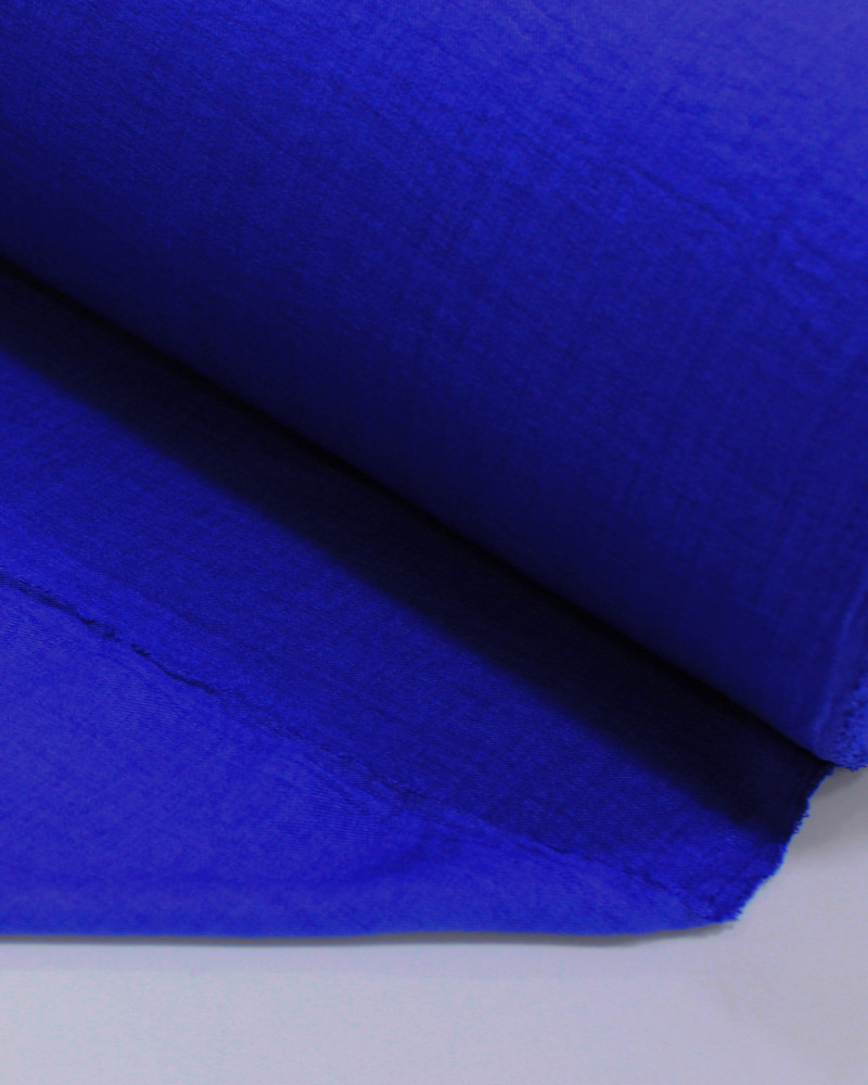 Tecido Crepe Duna Texturizado Azul Royal