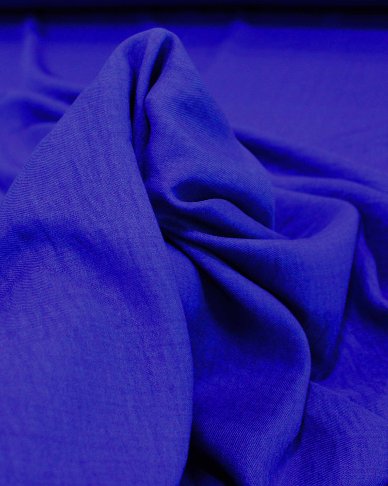 Tecido Crepe Duna Texturizado Azul Royal