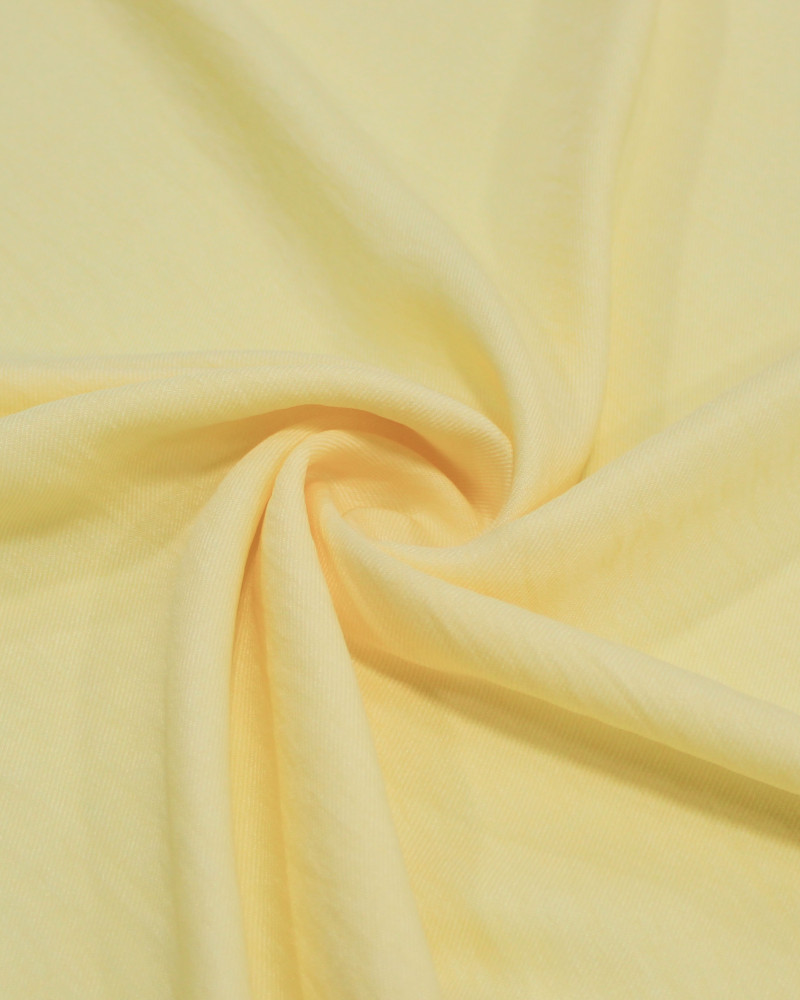 Tecido Crepe Duna Texturizado Amarelo Manteiga