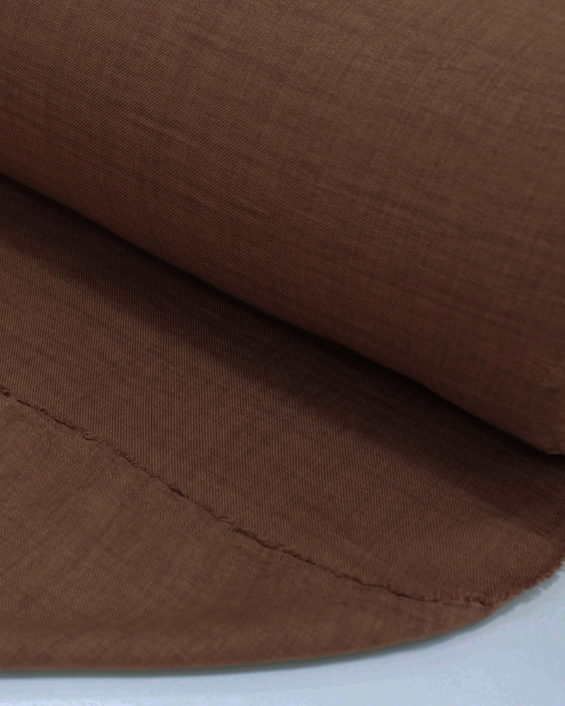 Tecido Crepe Duna Texturizado Castanho