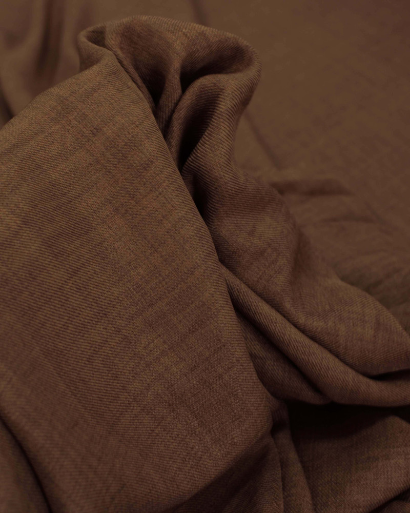 Tecido Crepe Duna Texturizado Castanho