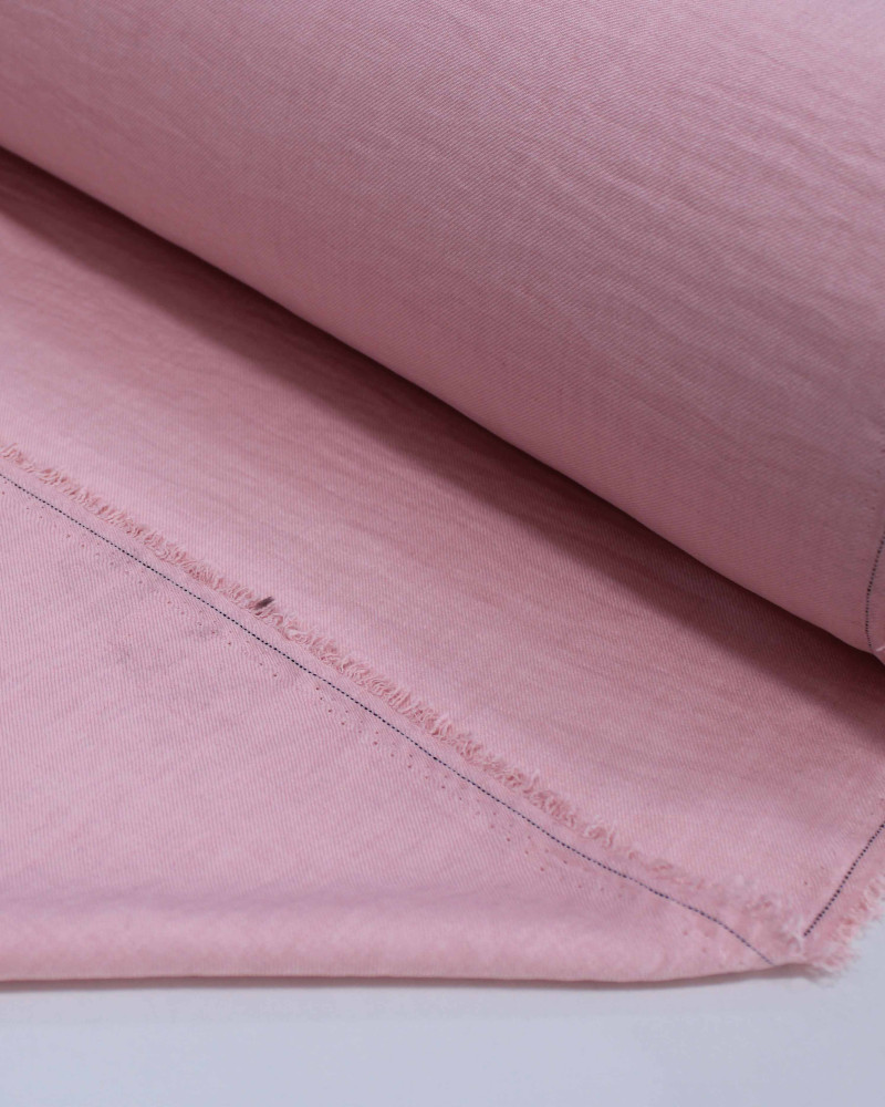 Tecido Crepe Duna Texturizado Rosa Bebê