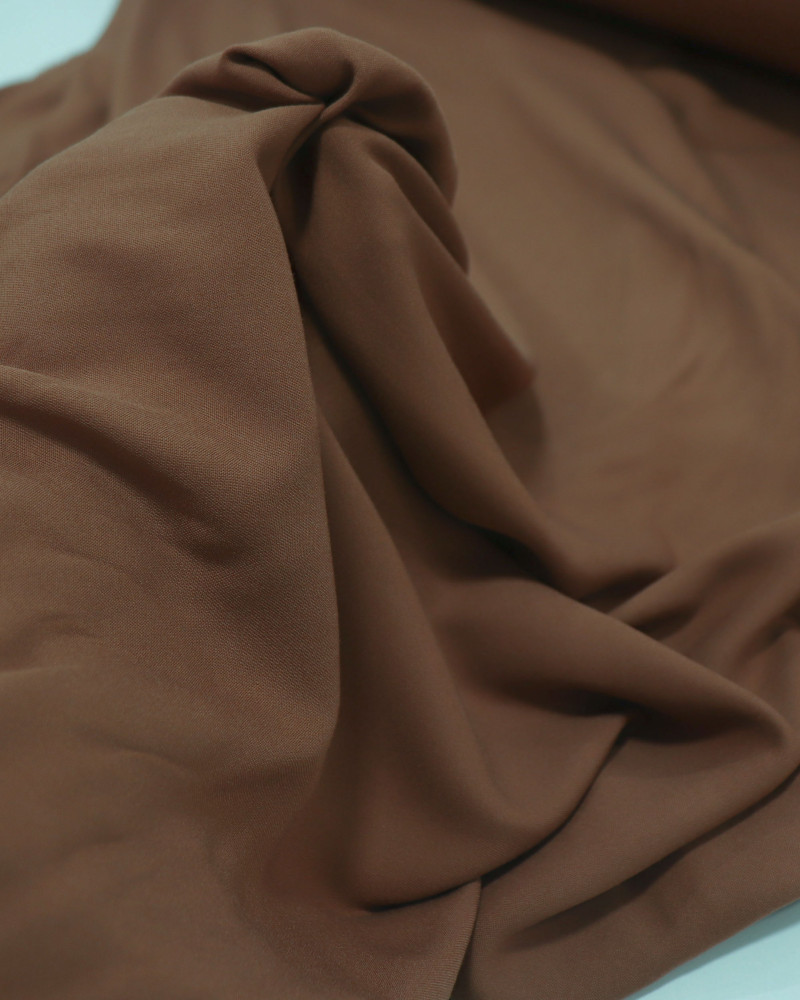 Tecido Viscose Sarjada Castanho Claro