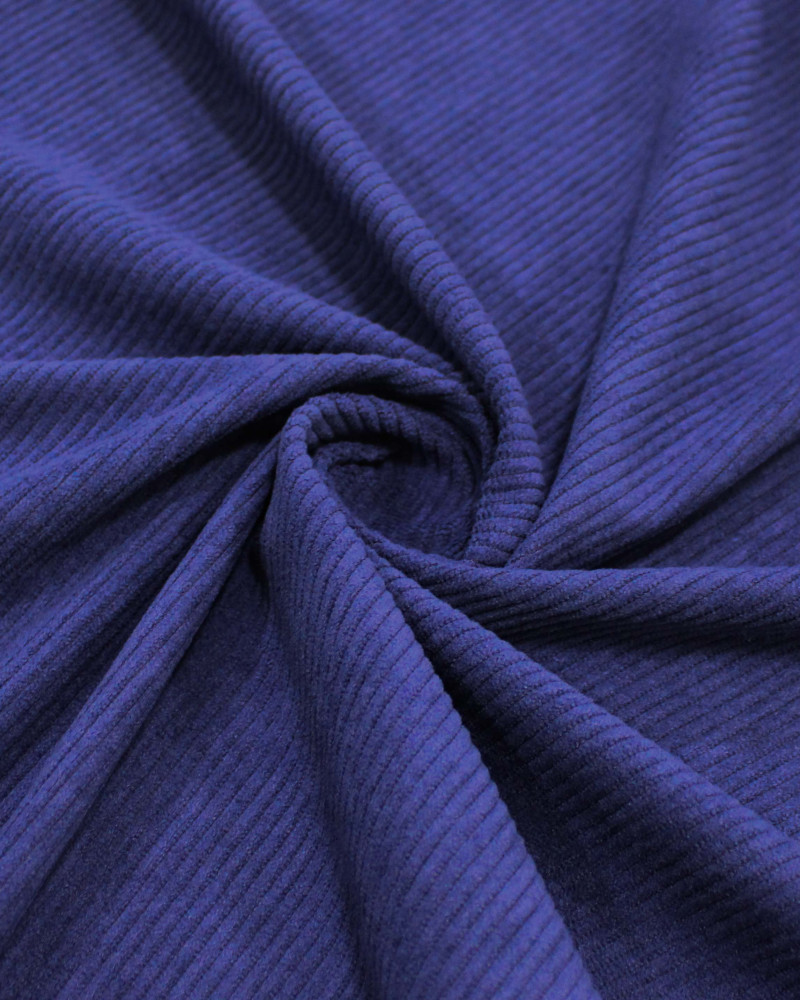 Tecido Veludo Cotelê Azul Anoitecer