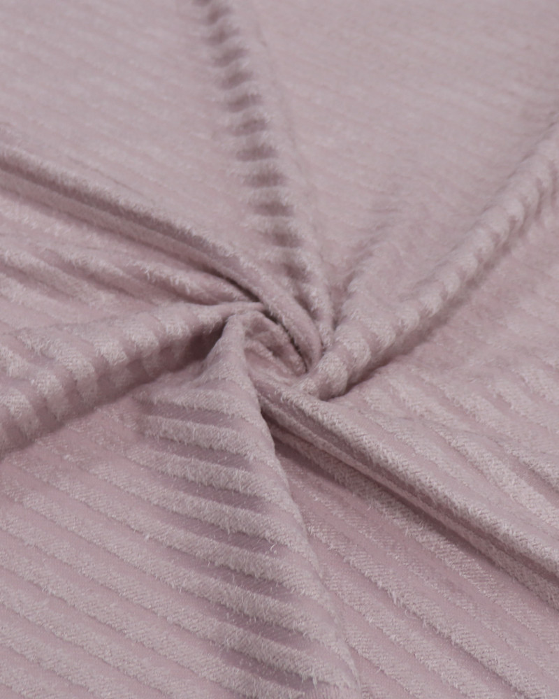 Tecido Tweed Leve Com Elastano Italiano Listras Diagonais Rosé