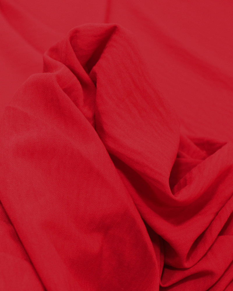 Tecido Crepe Salinas Sarjada Vermelho