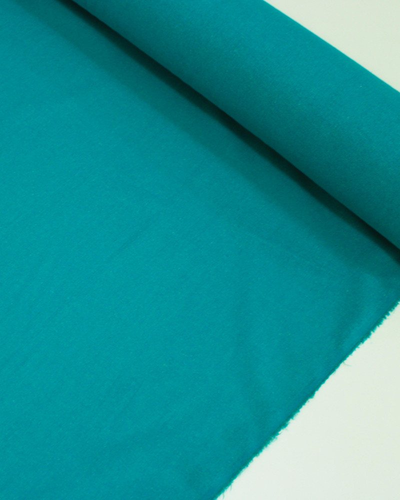 Tecido Linho Misto Rústico Ciano Escuro