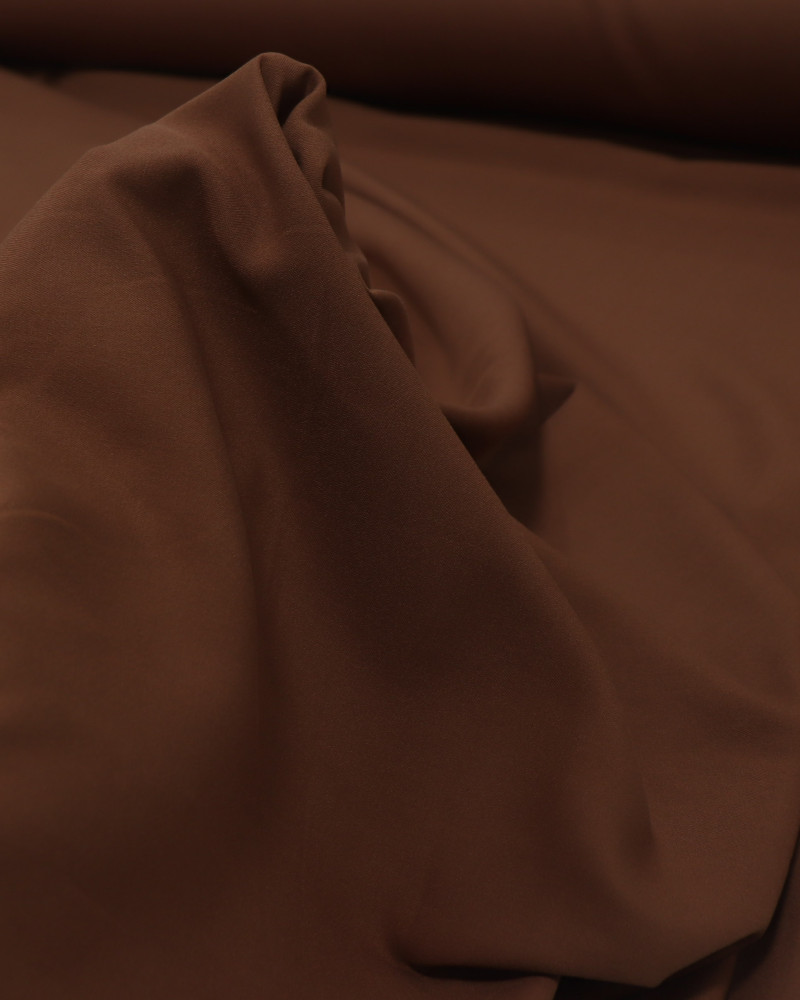 Tecido Viscose Sarjada Marrom Estonado (1.3m)