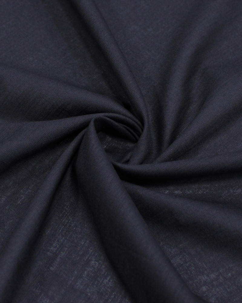 Tecido Linho Misto Camisaria Flamê Preto