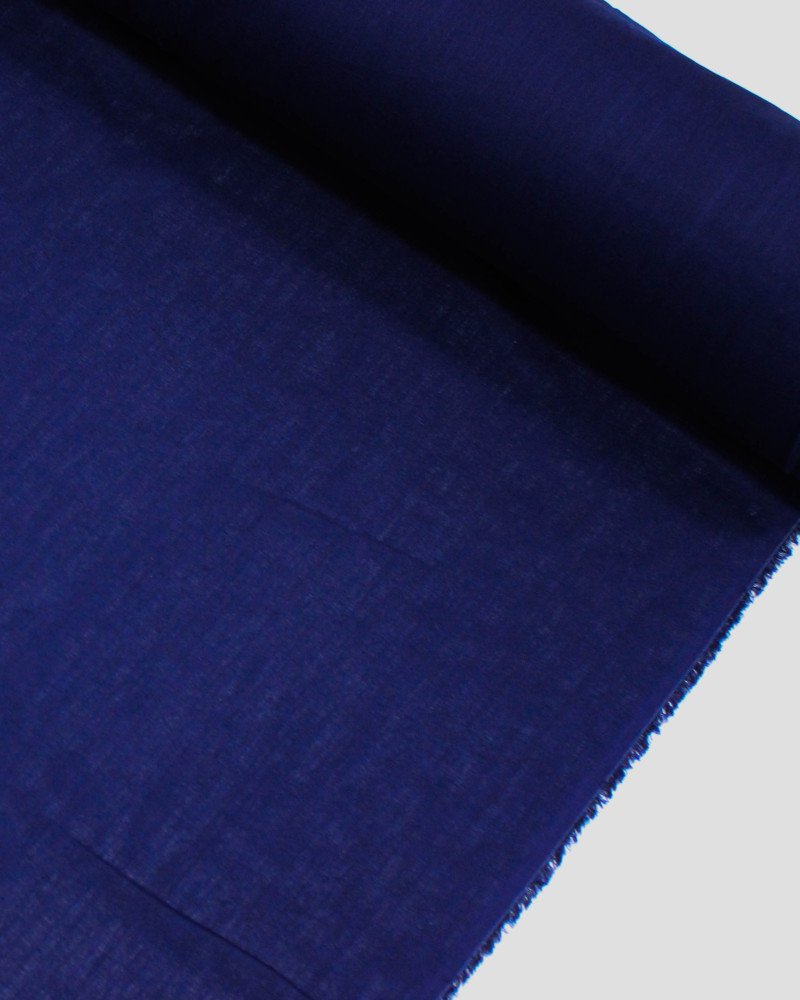 Tecido Linho Misto Camisaria Flamê Azul Marinho