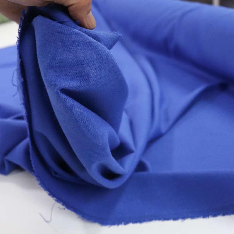 Tecido Linho Misto Rústico Azul Royal