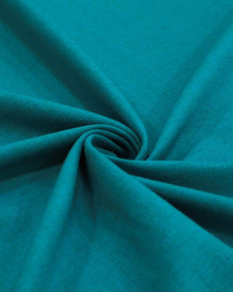 Tecido Linho Misto Rústico Azul Piscina