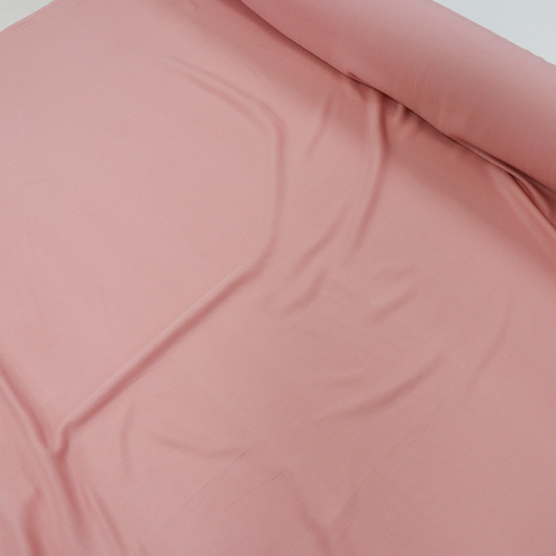 Tecido Viscose Sarjada Rosa Chá