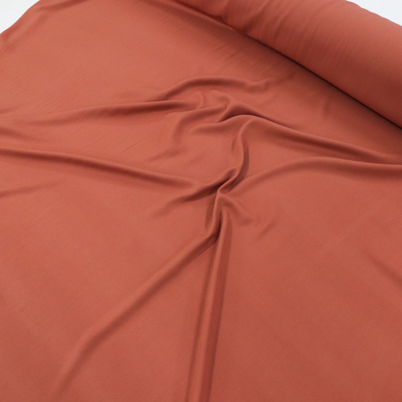 Tecido Viscose Sarjada Terracota