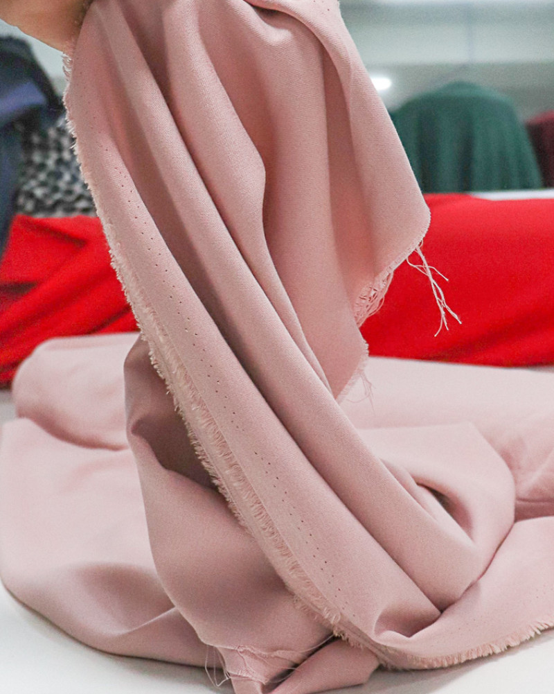 Tecido Viscose Sarjada Rosé (0.5m)