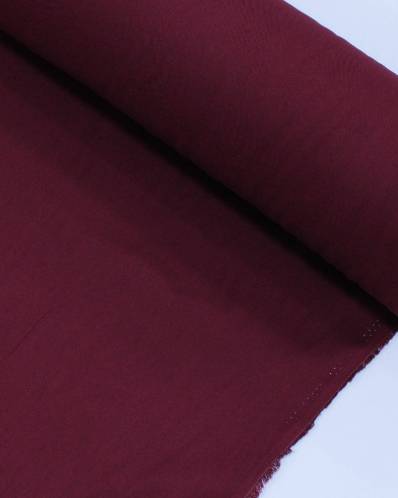 Tecido Viscose Sarjada Borgonha
