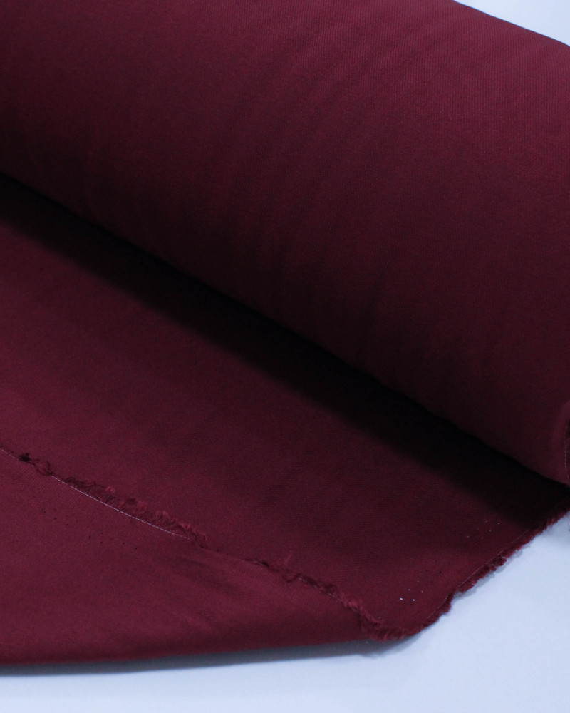 Tecido Viscose Sarjada Borgonha