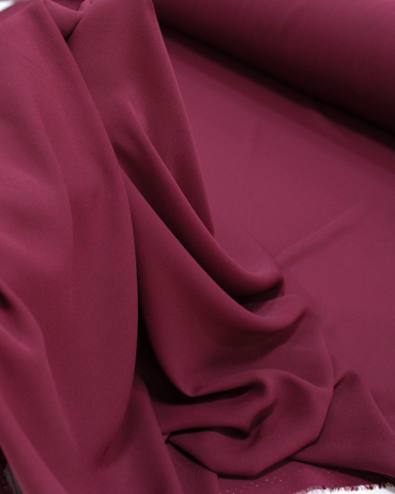 Tecido Crepe Chiffon Vinho