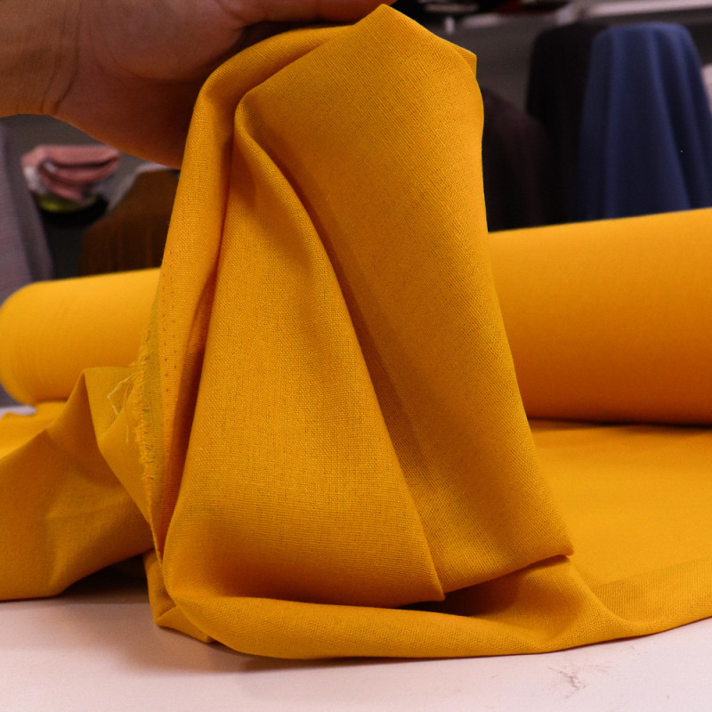 Tecido Linho Misto Rústico Açafrão