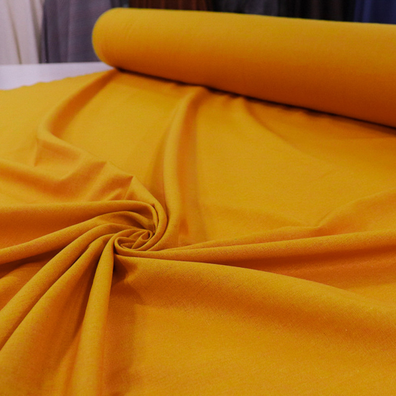 Tecido Linho Misto Rústico Açafrão