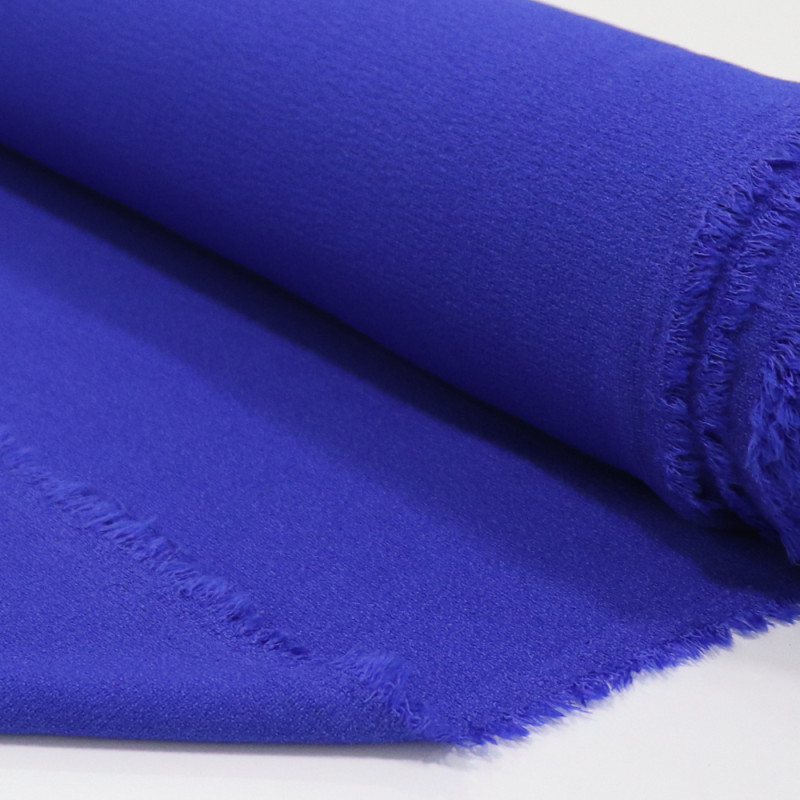 Tecido Crepe Bubble Azul Royal