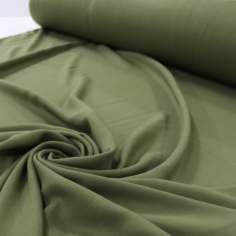 Tecido Viscose Sarjada Verde Musgo (0.5m)