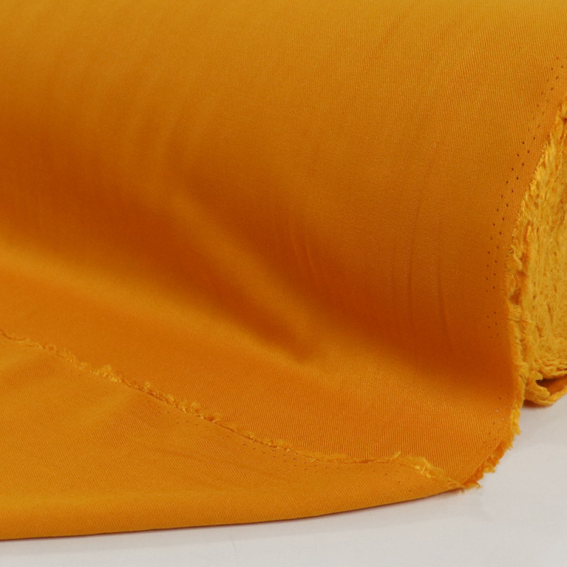 Tecido Viscose Sarjada Amarelo Queimado