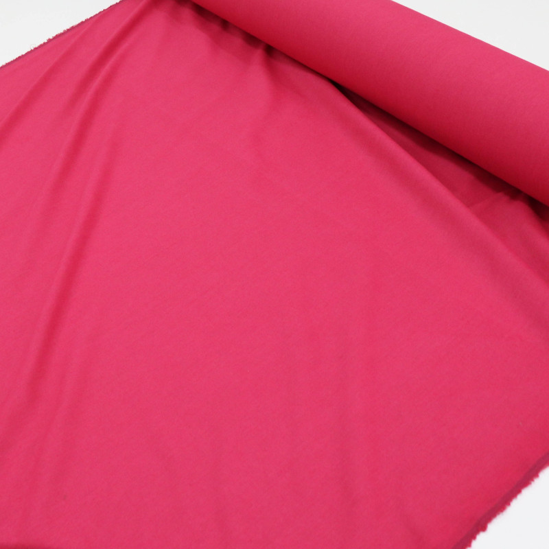 Tecido Linho Misto Rústico Rosa Viva Magenta