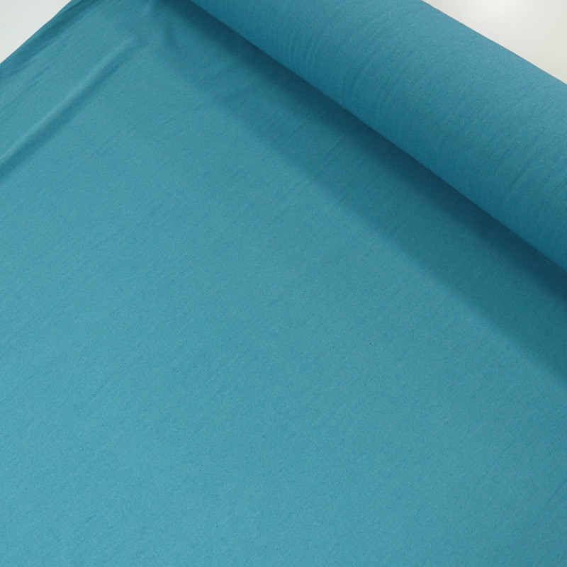 Tecido Linho Misto Rústico Azul Capri