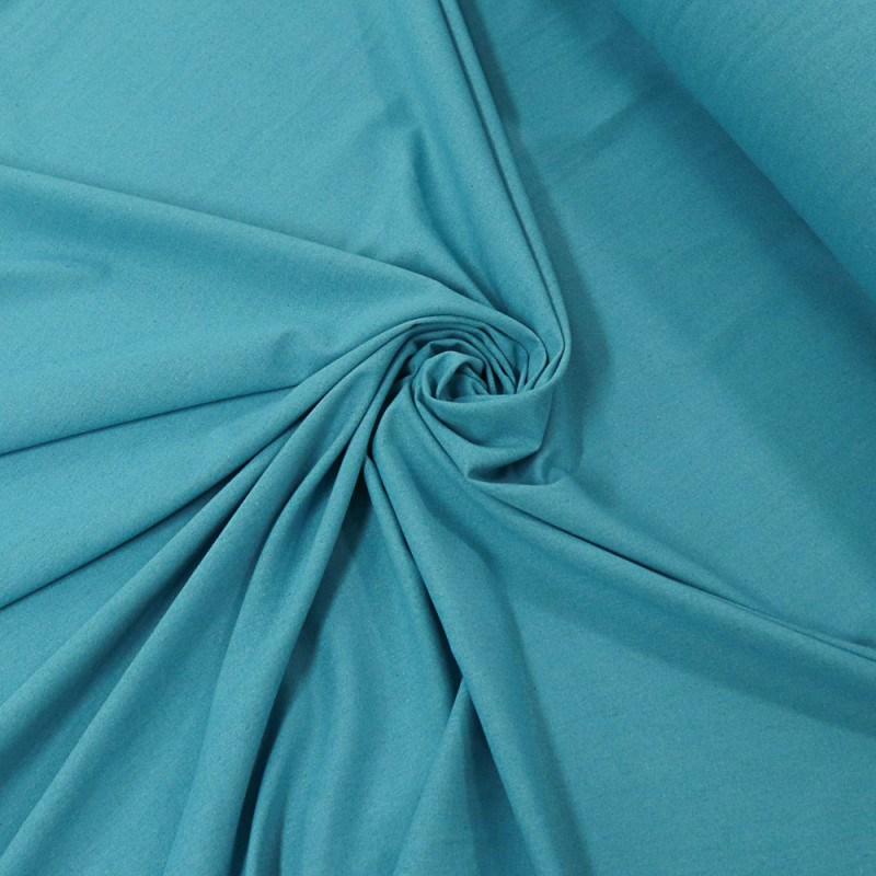 Tecido Linho Misto Rústico Azul Capri