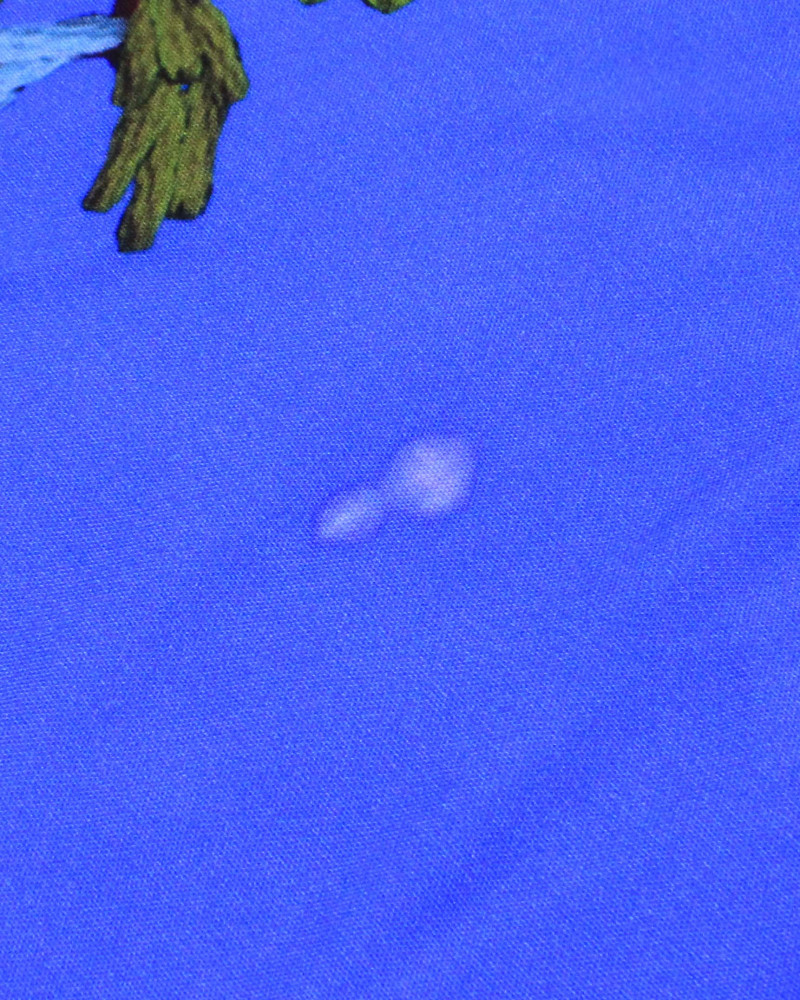 Teicod Viscose Listras Florais Colorido e Azul (Com Leves Defeios)