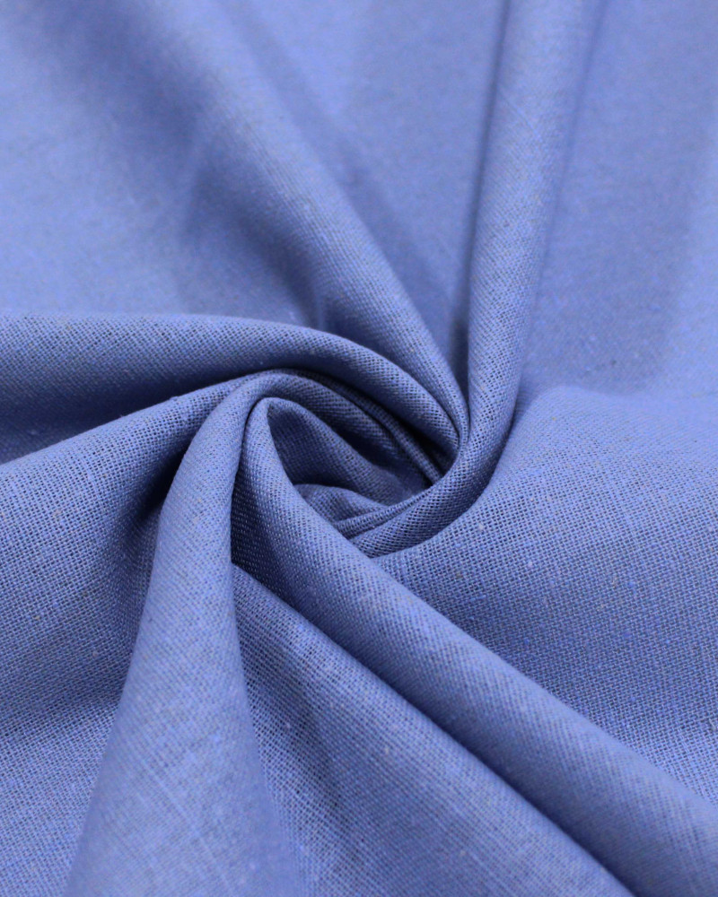 Tecido Linho Misto Rústico Azul Ardosia (Com Leves Defeitos)