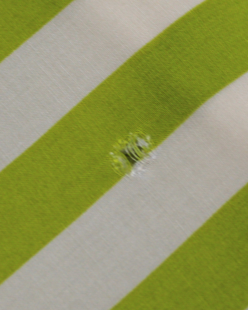 Tecido Viscose Listras Creme e Verde Oliva