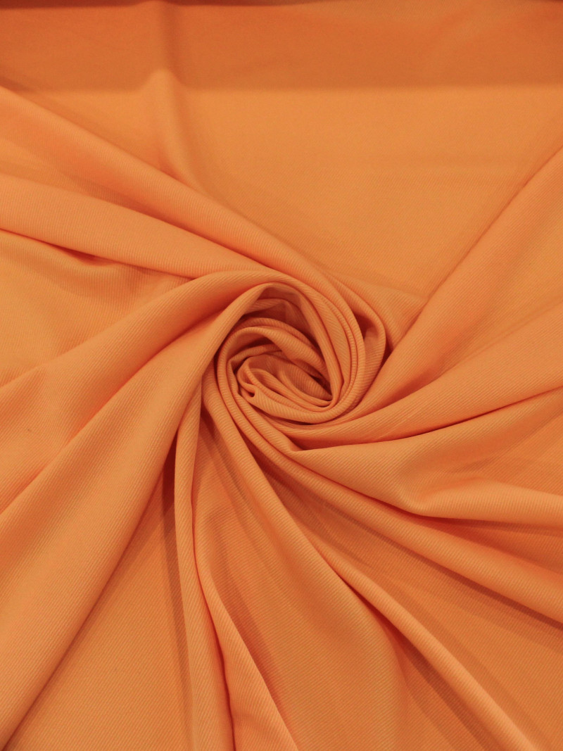 Tecido Crepe Salinas Sarjada Laranja Claro