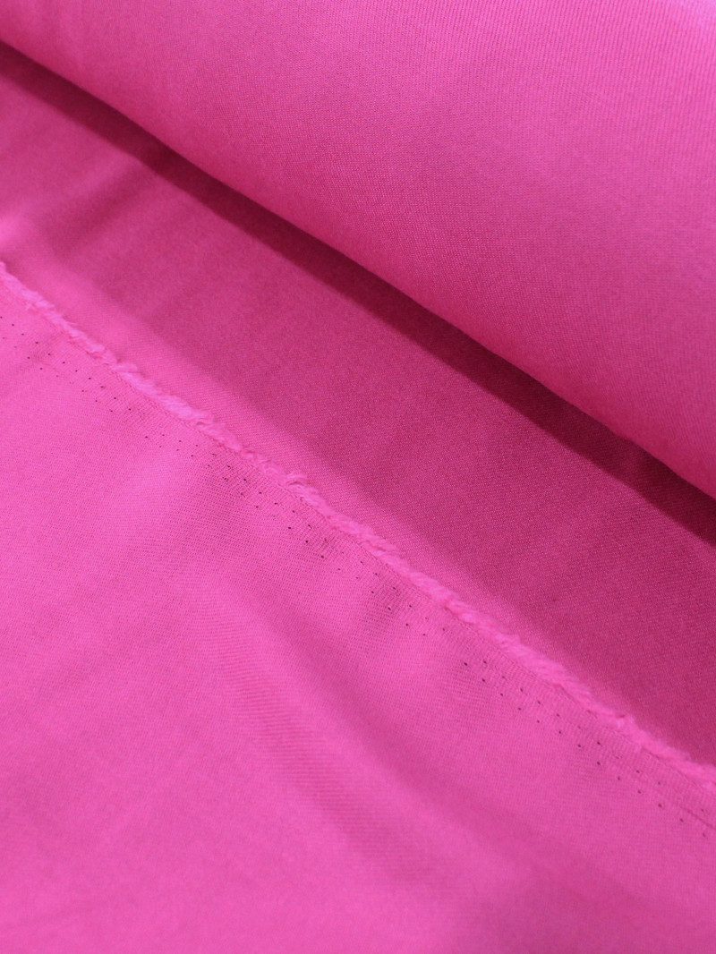 Tecido Viscose Sarjada Rosa Forte