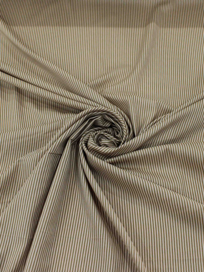 Tecido Viscose Mista Maquinetada Micro Listras Nude