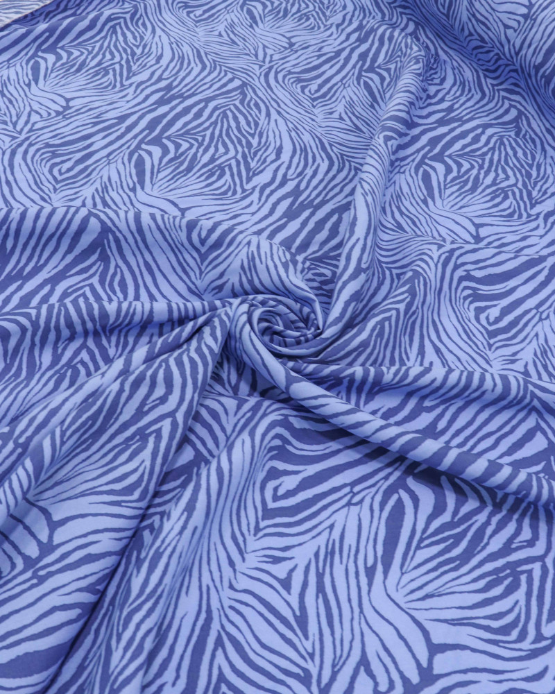 Tecido Viscose Animal Print Azul