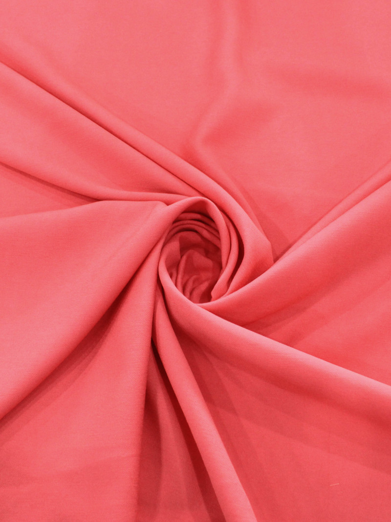 Tecido Viscose Sarjada Rosa Goiaba
