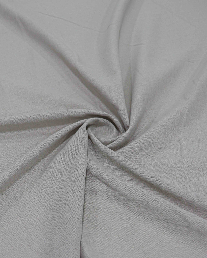 Tecido Linho Misto Rústico Cinza Ártico (1.5m)