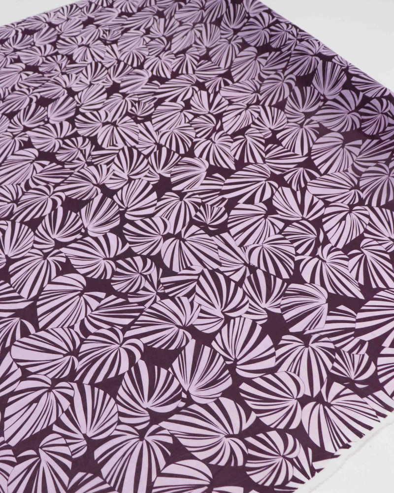 Tecido Crepe Chiffon Costela de Adão Lilás e Roxo