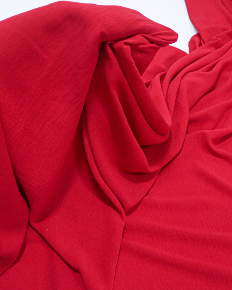 Tecido Crepe Duna Vermelho